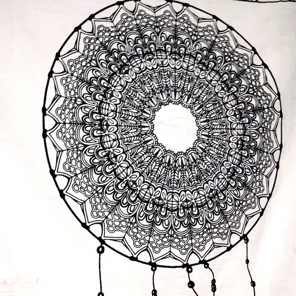 NEW Dreamcatcher Tapestry Poster Black and White - Picture 3 of 6